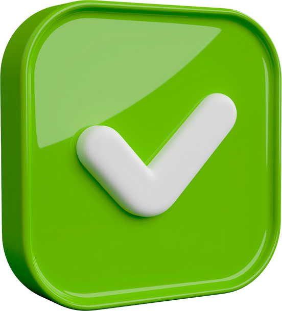 green check 3d icon